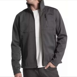 Men's Gray Softshell Full-Zip Jacket